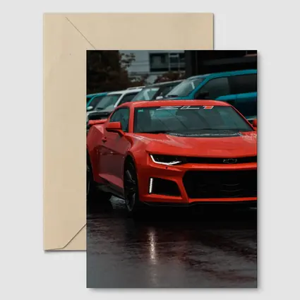 Chevrolet Camaro ZL1 Wet Parking Lot