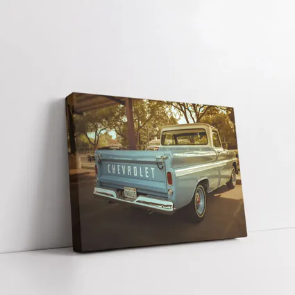 Classic Chevrolet Pickup Truck Parking Lot