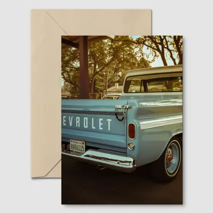 Classic Chevrolet Pickup Truck Parking Lot
