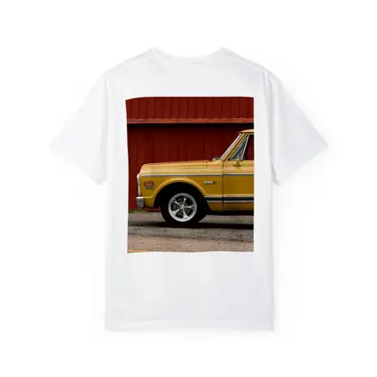 Chevrolet C10 Cheyenne Yellow Truck Red Barn