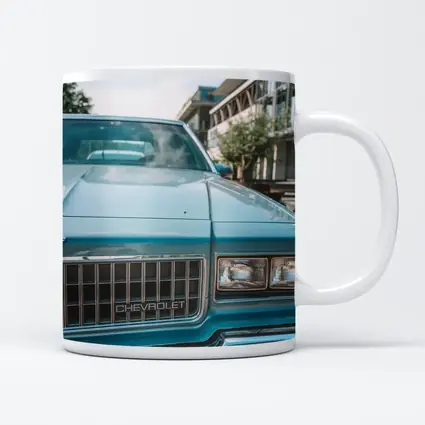 Classic Chevrolet Blue Hood Street Scene