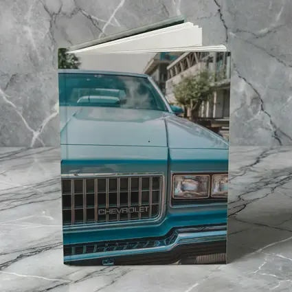 Classic Chevrolet Blue Hood Street Scene