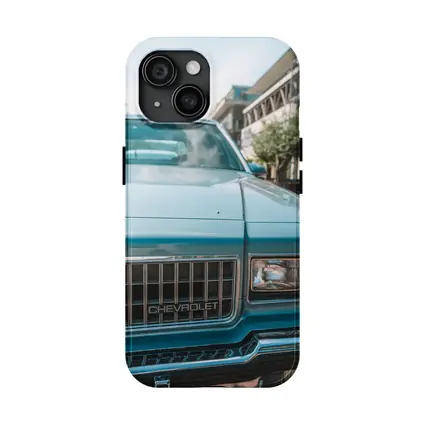 Classic Chevrolet Blue Hood Street Scene