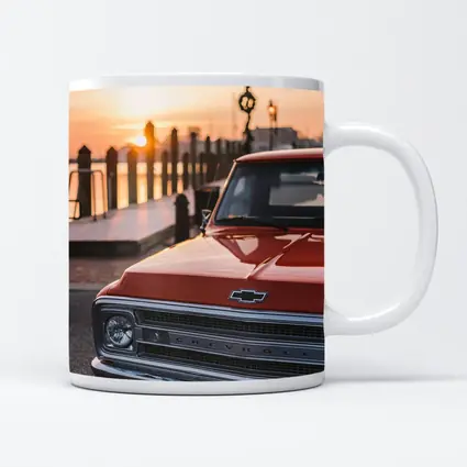 Chevrolet Classic Truck Sunset Harbor View