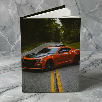 Chevrolet Camaro Orange Muscle Car Forest Road