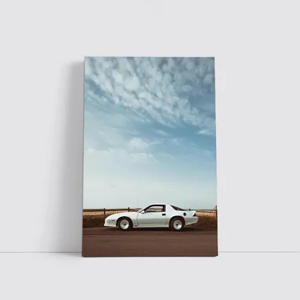 Chevrolet Camaro White Classic Under Open Sky