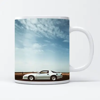 Chevrolet Camaro White Classic Under Open Sky