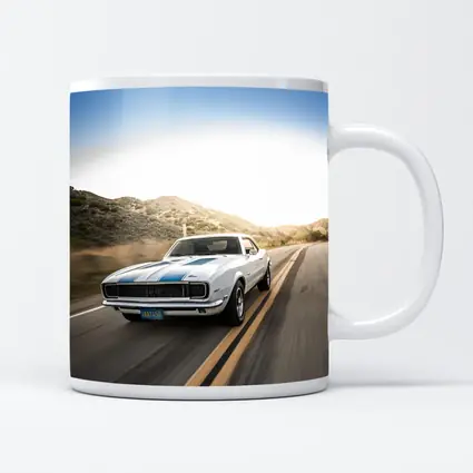 Chevrolet Camaro White Muscle Car Open Road