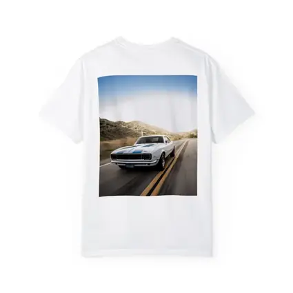Chevrolet Camaro White Muscle Car Open Road
