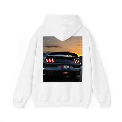 Ford Mustang Rear View Desert Sunset