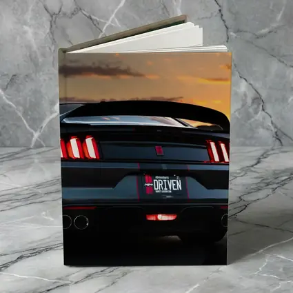 Ford Mustang Rear View Desert Sunset