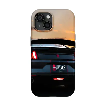 Ford Mustang Rear View Desert Sunset