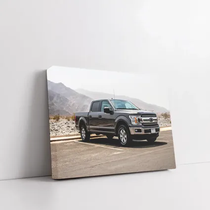 Ford F-150 Truck Desert Mountain Background