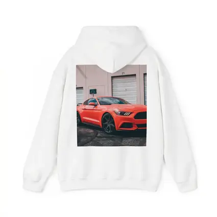 Ford Mustang Red Sports Car Urban Setting