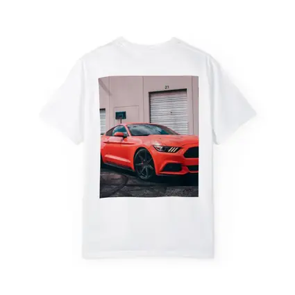 Ford Mustang Red Sports Car Urban Setting