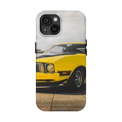 Ford Mustang Mach One Yellow Classic Car