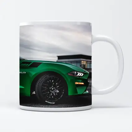 Ford Mustang Green Boss 302 Overcast Sky