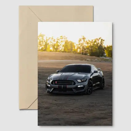 Ford Mustang Shelby GT350 Dirt Road Sunset