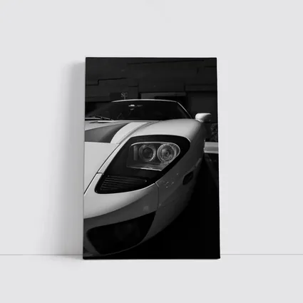 Ford GT White Supercar Black White Photo