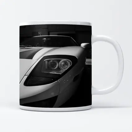 Ford GT White Supercar Black White Photo