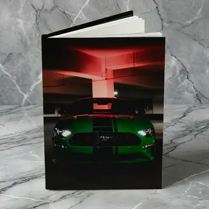 Ford Mustang Green Muscle Car Dark Garage