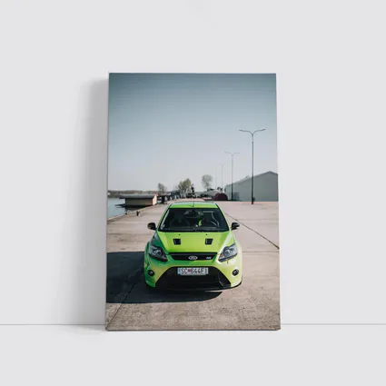 Ford Focus RS Green Front View Dockside