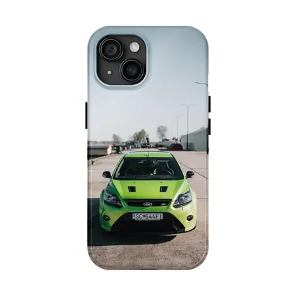 Ford Focus RS Green Front View Dockside