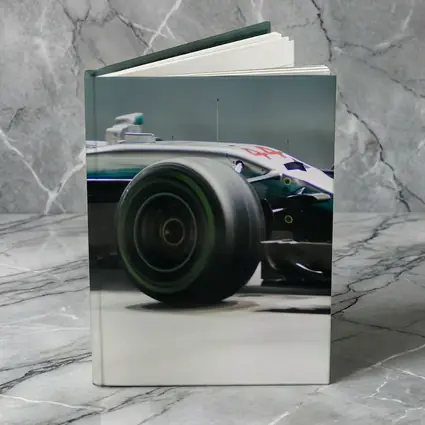 Mercedes AMG F1 Car Racing Night Track