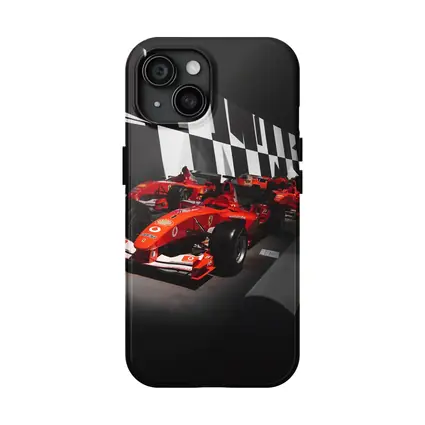 Ferrari Formula One Cars Dark Museum Display