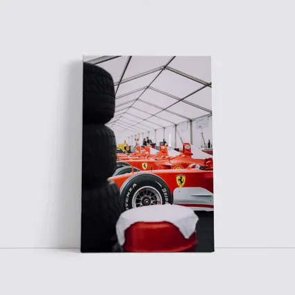 Ferrari Formula One Cars Paddock Garage