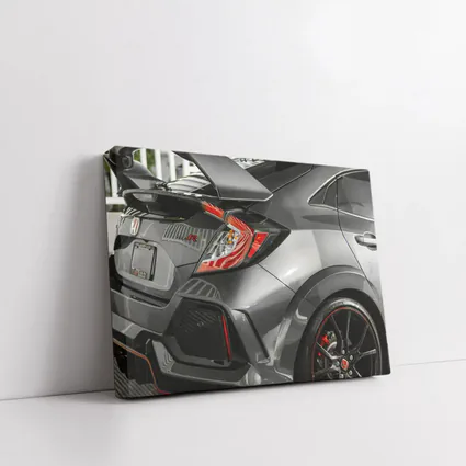 Honda Civic Type R Gray Rear Close Up