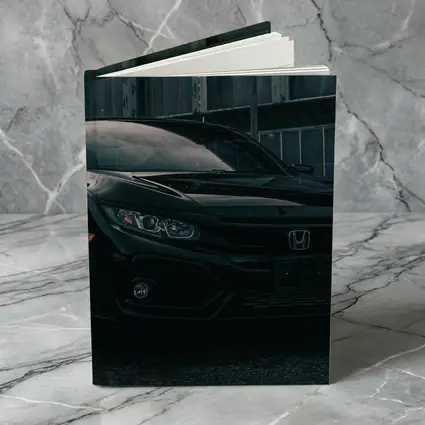 Honda Civic Si Black Rainy Urban Street
