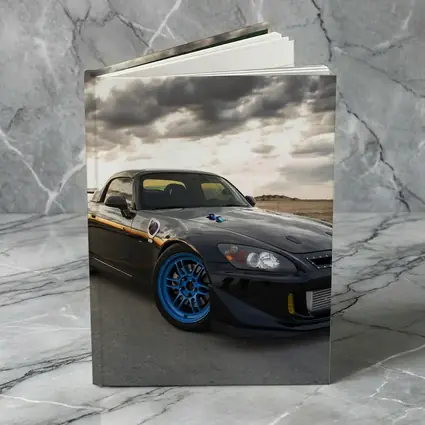 Honda S2000 Black Sports Car Dramatic Sky