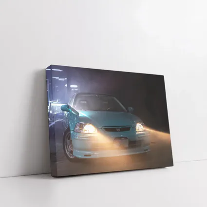 Honda Civic EK Teal Garage Night Lights
