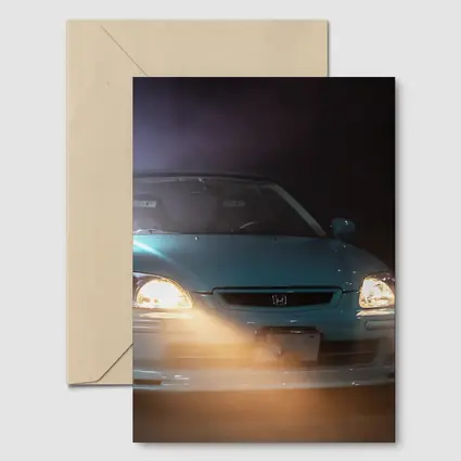 Honda Civic EK Teal Garage Night Lights