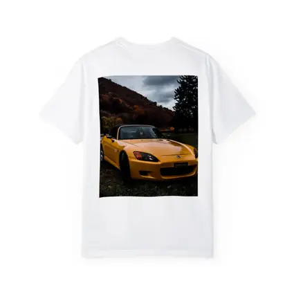 Honda S2000 Yellow Sports Car Moody Landscape