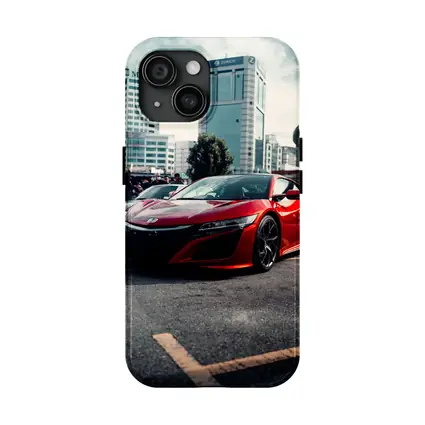 Honda NSX Red Supercar City Street