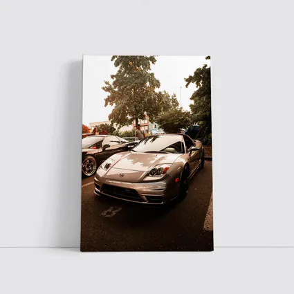 Acura NSX Silver Sports Car Parking Lot