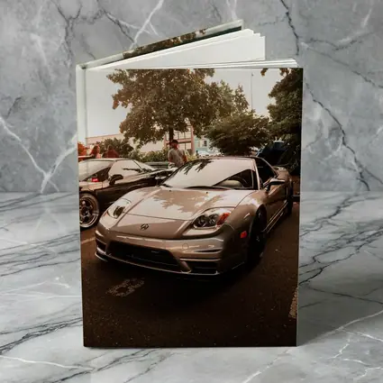 Acura NSX Silver Sports Car Parking Lot