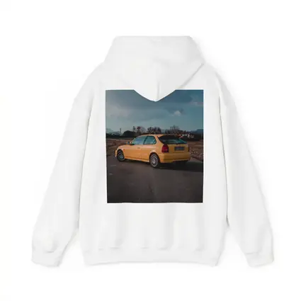 Honda Civic Hatchback Yellow Country Road