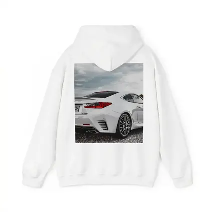 Lexus RC 350 White Coupe Cloudy Sky