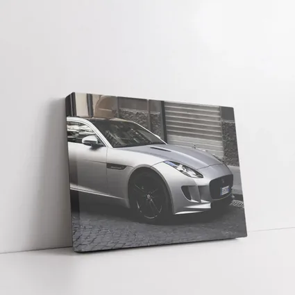 Jaguar F-Type Coupe Parked City Street