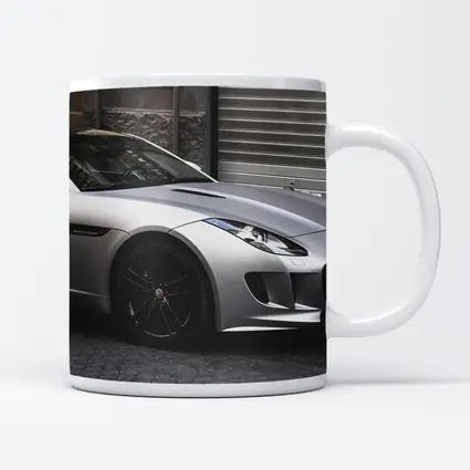 Jaguar F-Type Coupe Parked City Street
