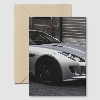 Jaguar F-Type Coupe Parked City Street