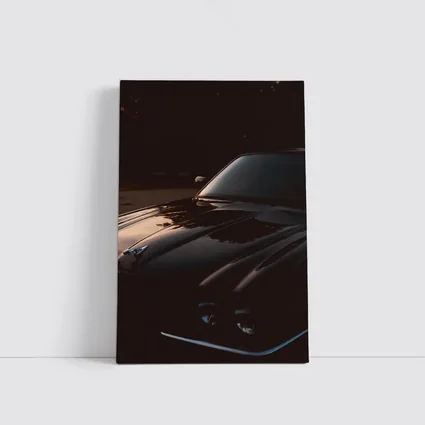 Black Chevrolet Corvette Classic Muscle Car