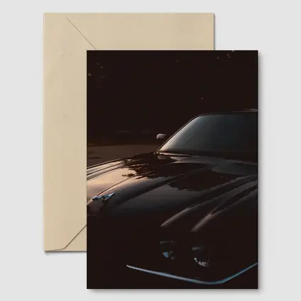 Black Chevrolet Corvette Classic Muscle Car