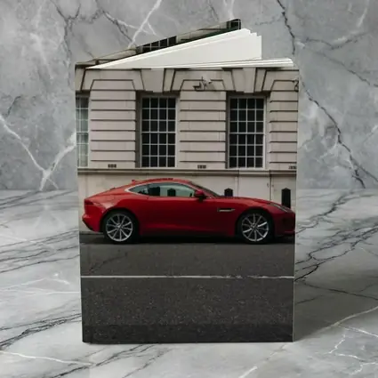 Red Jaguar F-Type Coupe London Street