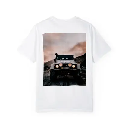 Land Rover Defender White Off Road Trail
