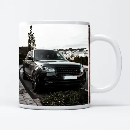 Black Range Rover Parked Residential Street