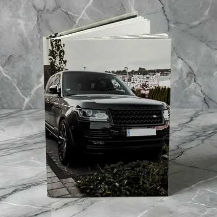 Black Range Rover Parked Residential Street
